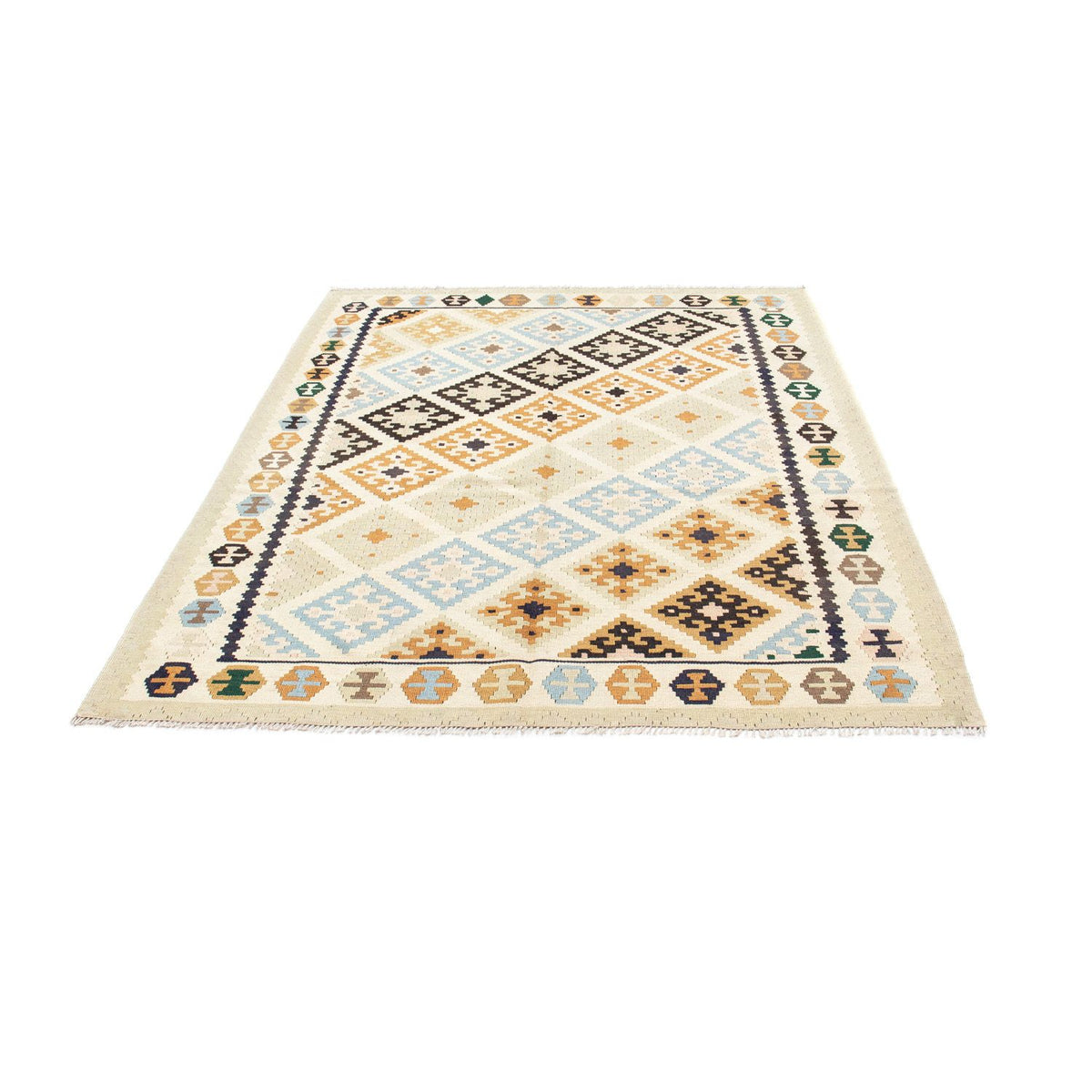 Tapis Kelim - Oriental - 195 x 158 cm - beige