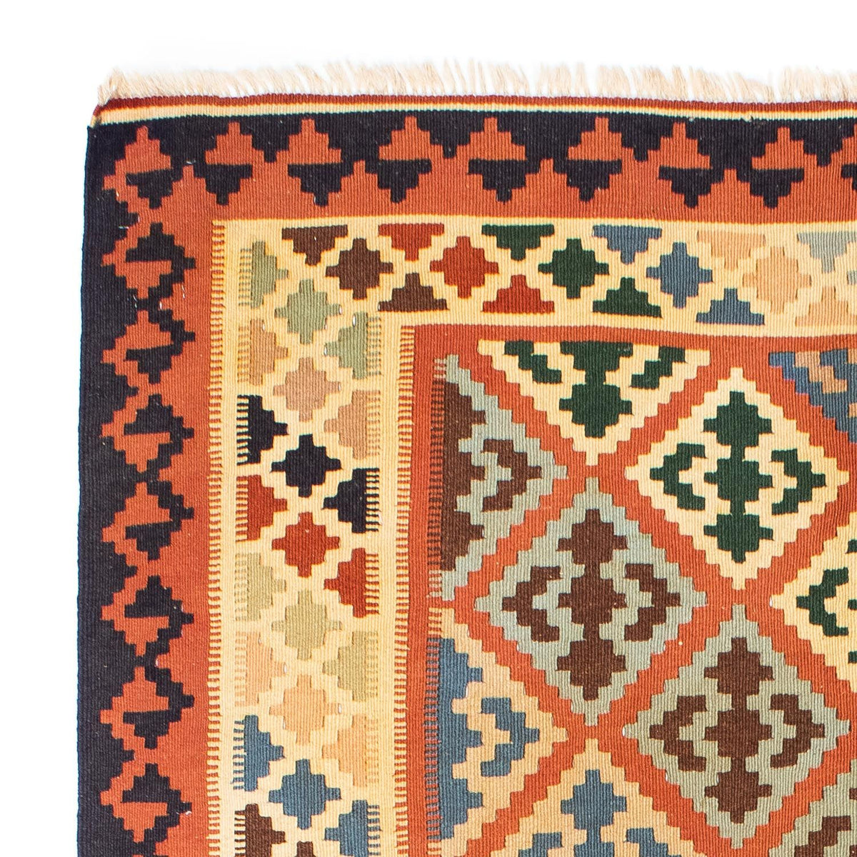 Tapis Kelim - Oriental - 208 x 157 cm - rouille