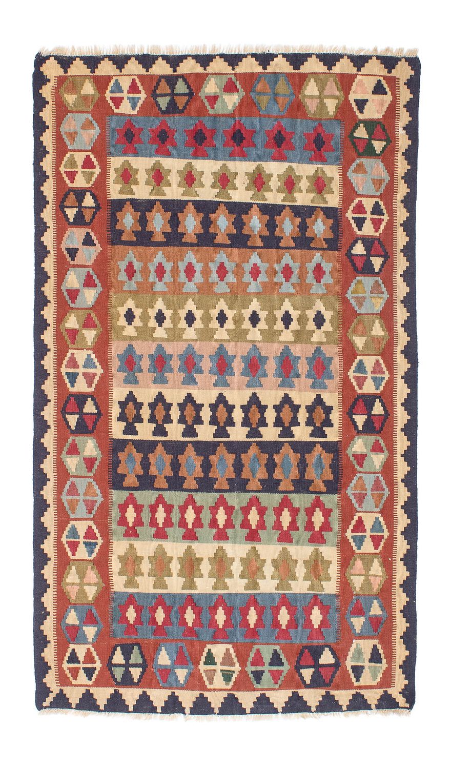 Tapis Kelim - Oriental - 194 x 114 cm - multicolore