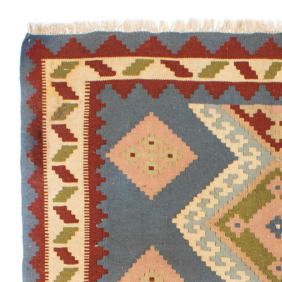 Tapis Kelim - Oriental - 200 x 130 cm - bleu clair