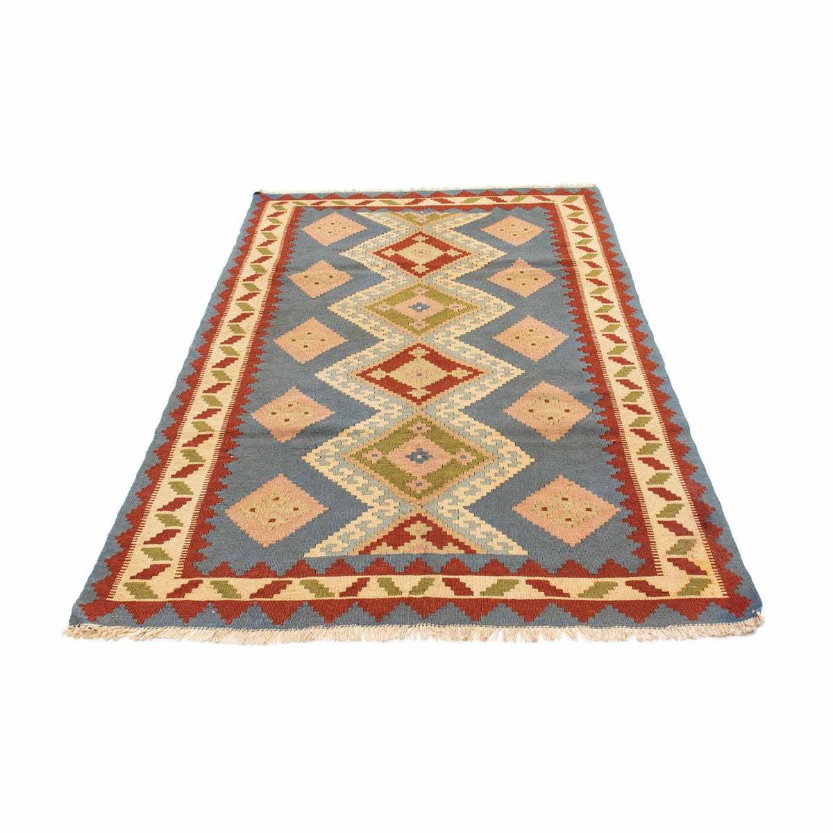 Tapis Kelim - Oriental - 200 x 130 cm - bleu clair