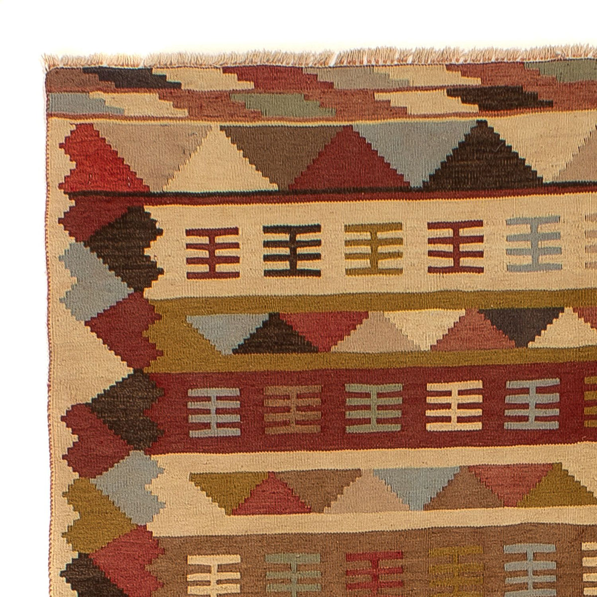 Tapis Kelim - Oriental - 191 x 125 cm - marron