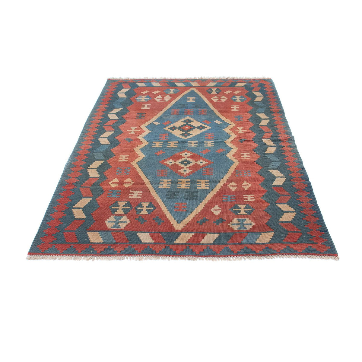 Tapis Kelim - Oriental - 167 x 114 cm - bleu