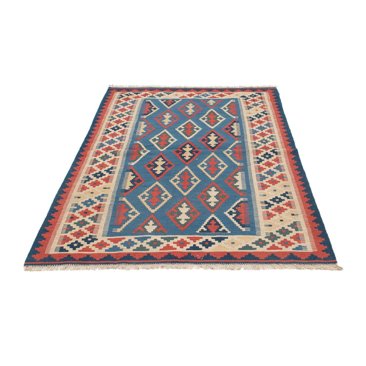 Tapis Kelim - Oriental - 168 x 114 cm - bleu