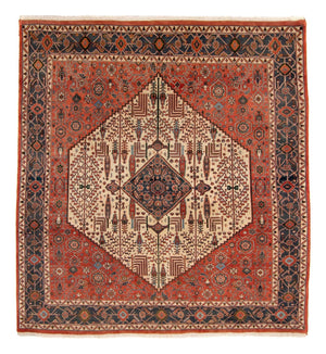 Tapis Gabbeh - Persan Kashkuli - 258 x 230 cm - rouille