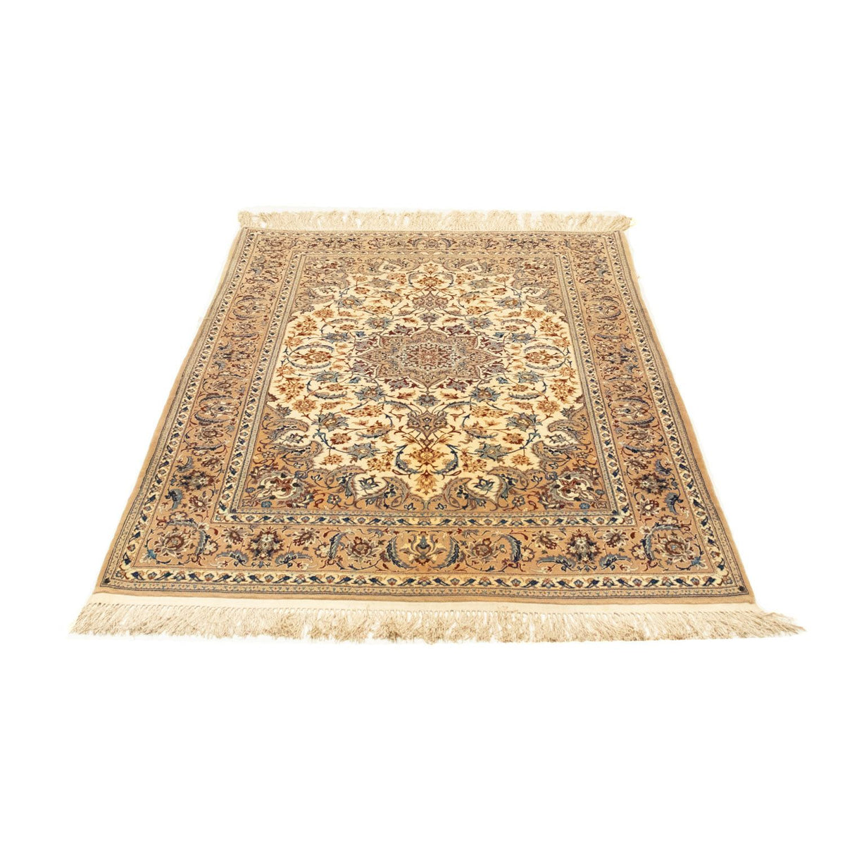 Tapis persan - Isfahan - Premium - 160 x 110 cm - beige