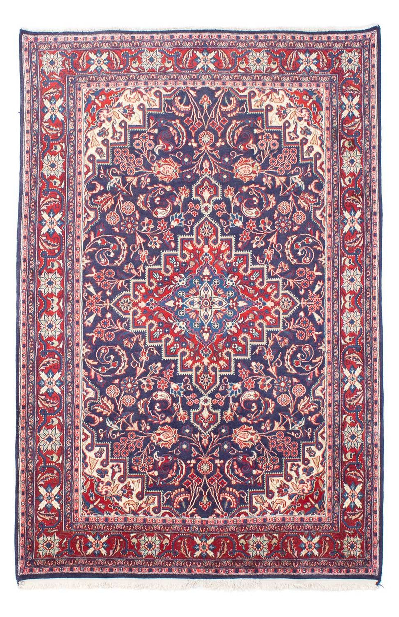 Tapis persan - Nomadic - 211 x 132 cm - bleu foncé