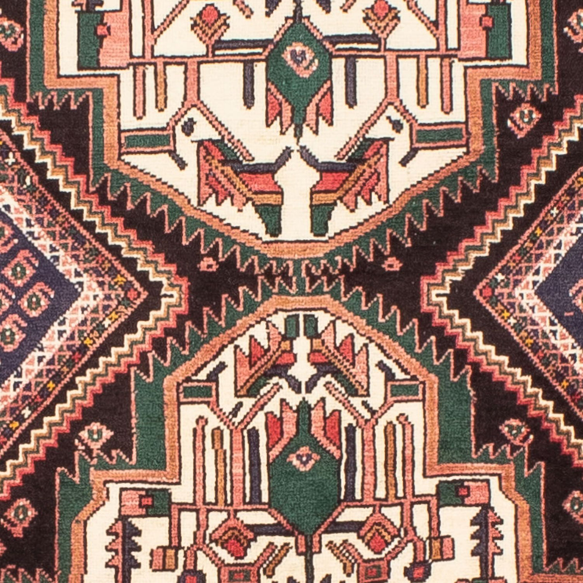 Tapis persan - Nomadic - 199 x 133 cm - rouge clair