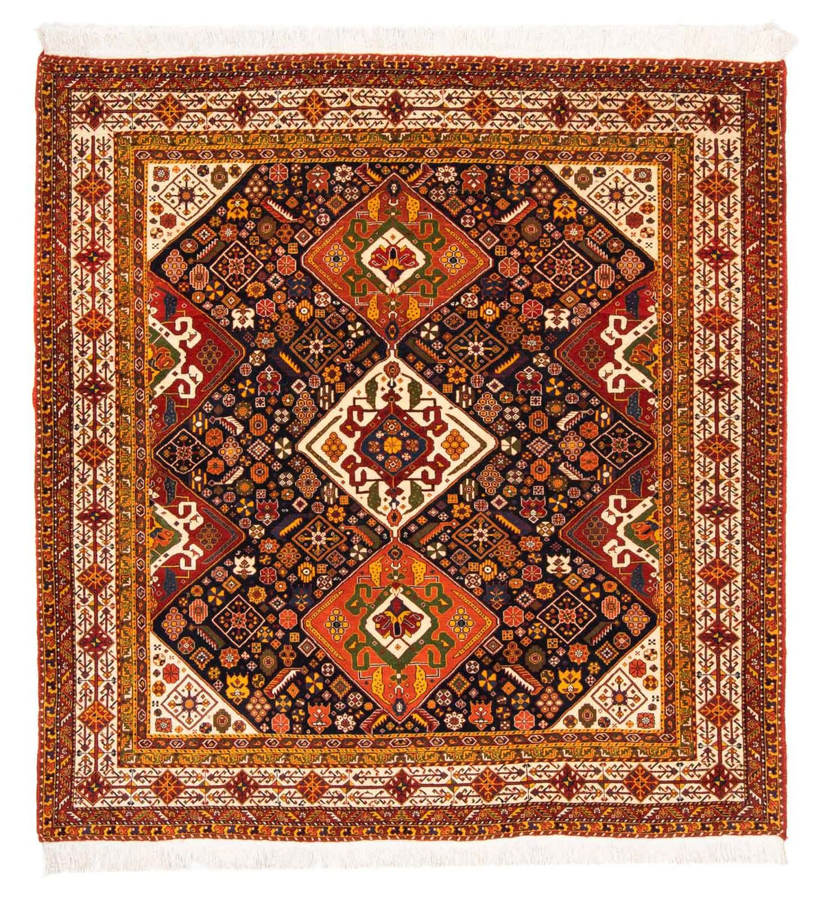 Tapis persan - Nomadic carré  - 208 x 201 cm - bleu foncé