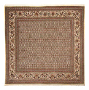 Tapis persan - Tabriz carré  - 258 x 251 cm - marron clair