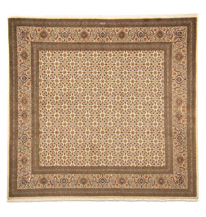 Tapis persan - Tabriz carré  - 248 x 243 cm - beige