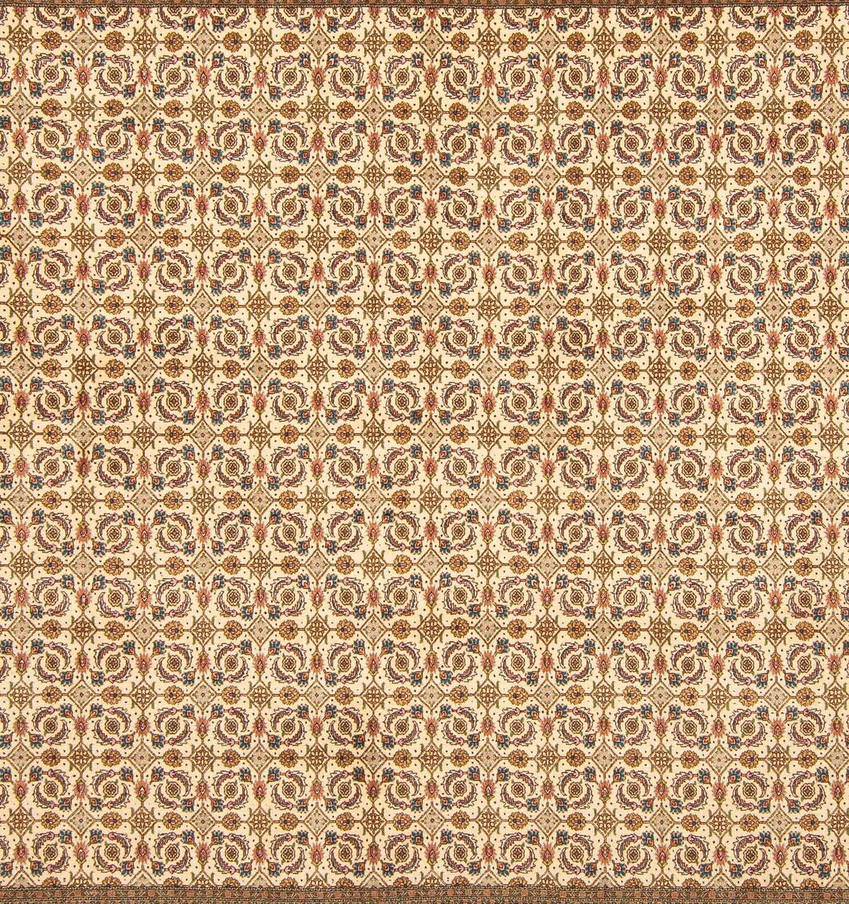 Tapis persan - Tabriz carré  - 248 x 243 cm - beige