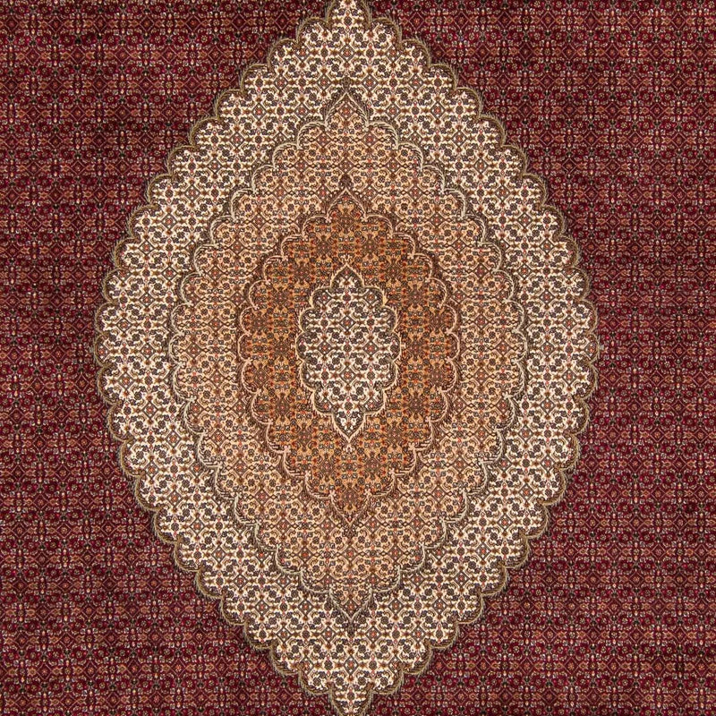 Tapis persan - Tabriz - 358 x 253 cm - rouge foncé