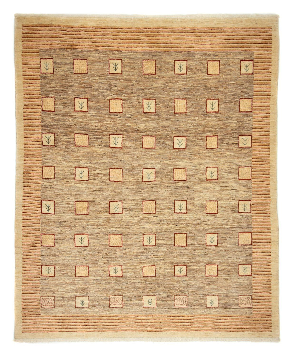 Tapis Gabbeh - Loribaft Persan - 240 x 197 cm - beige