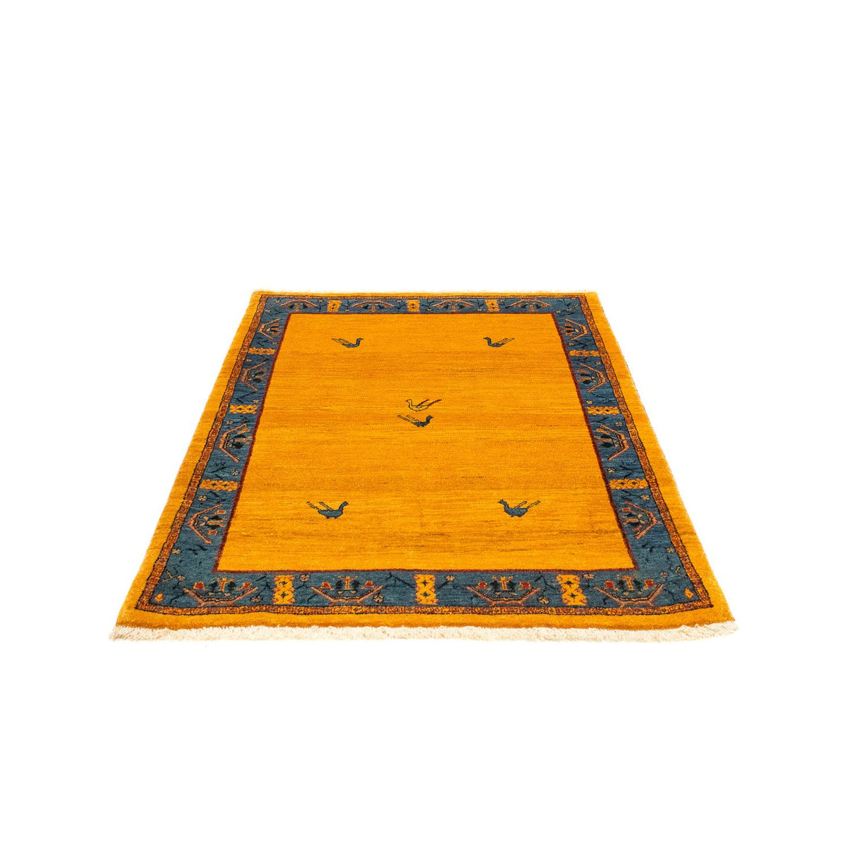 Tapis Gabbeh - Loribaft Persan - 143 x 109 cm - or