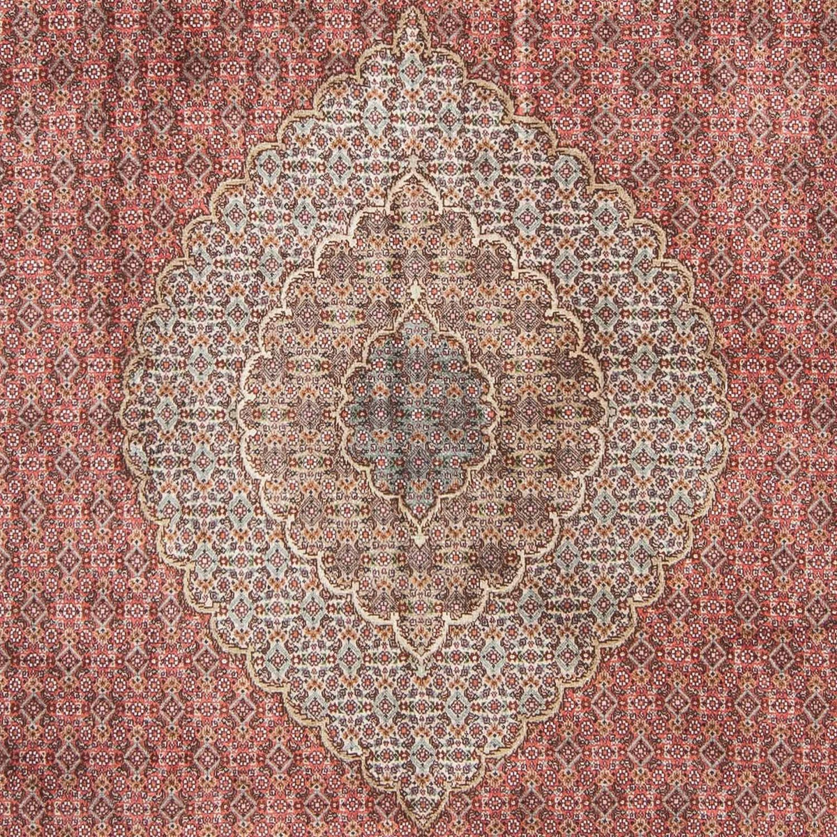 Tapis persan - Tabriz - 303 x 200 cm - rouge clair