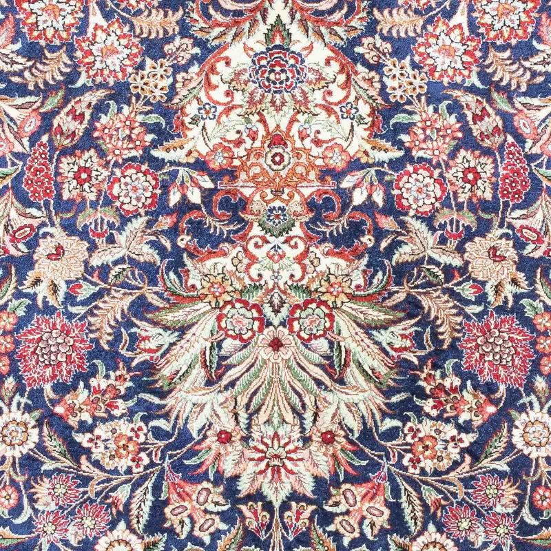 Tapis persan - Ghom - 118 x 80 cm - bleu foncé