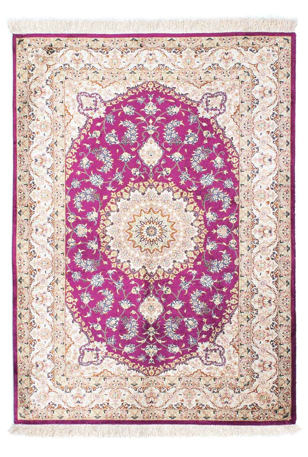 Tapis persan - Ghom - 146 x 102 cm - violet