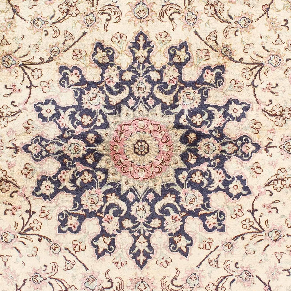 Tapis persan - Ghom - 151 x 98 cm - beige