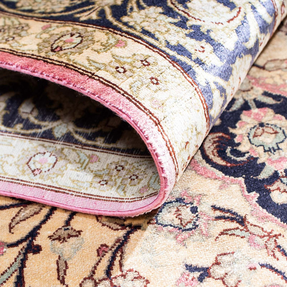 Tapis persan - Ghom - 151 x 98 cm - beige