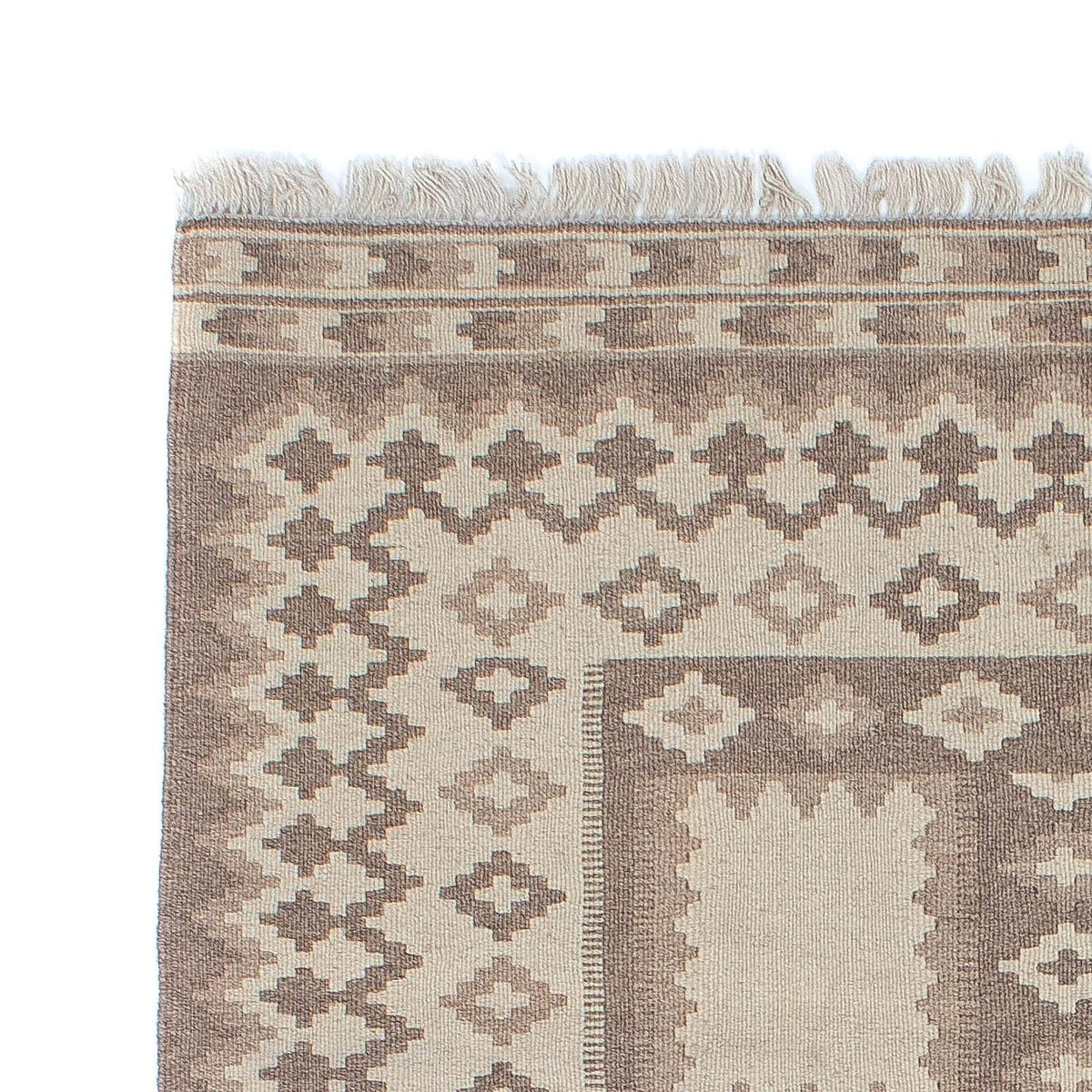 Tapis Kelim - Oriental - 190 x 120 cm - gris clair