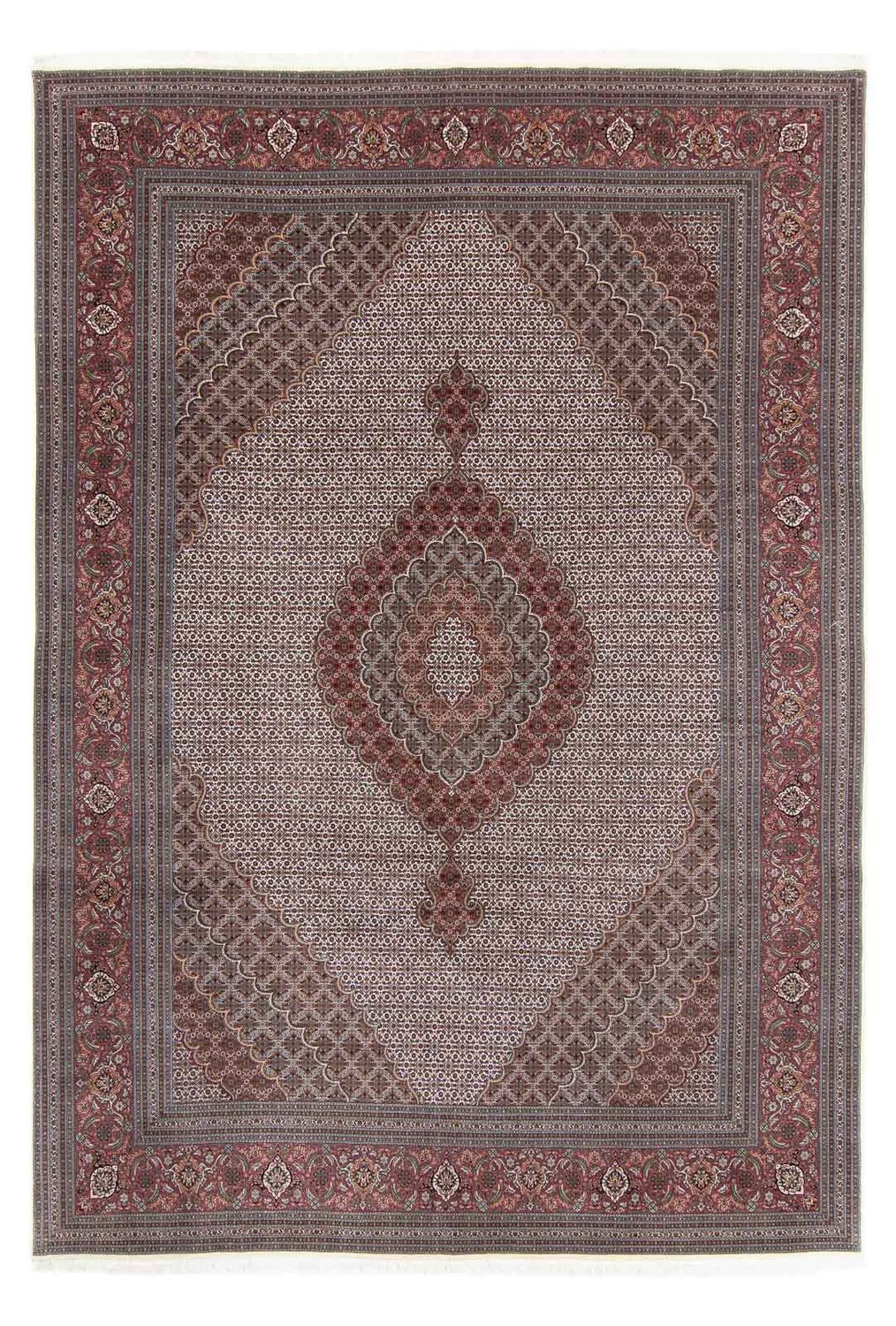 Tapis persan - Tabriz - 355 x 253 cm - marron foncé