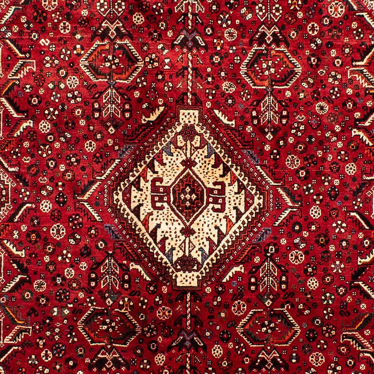 Tapis persan - Nomadic - 267 x 192 cm - rouge foncé