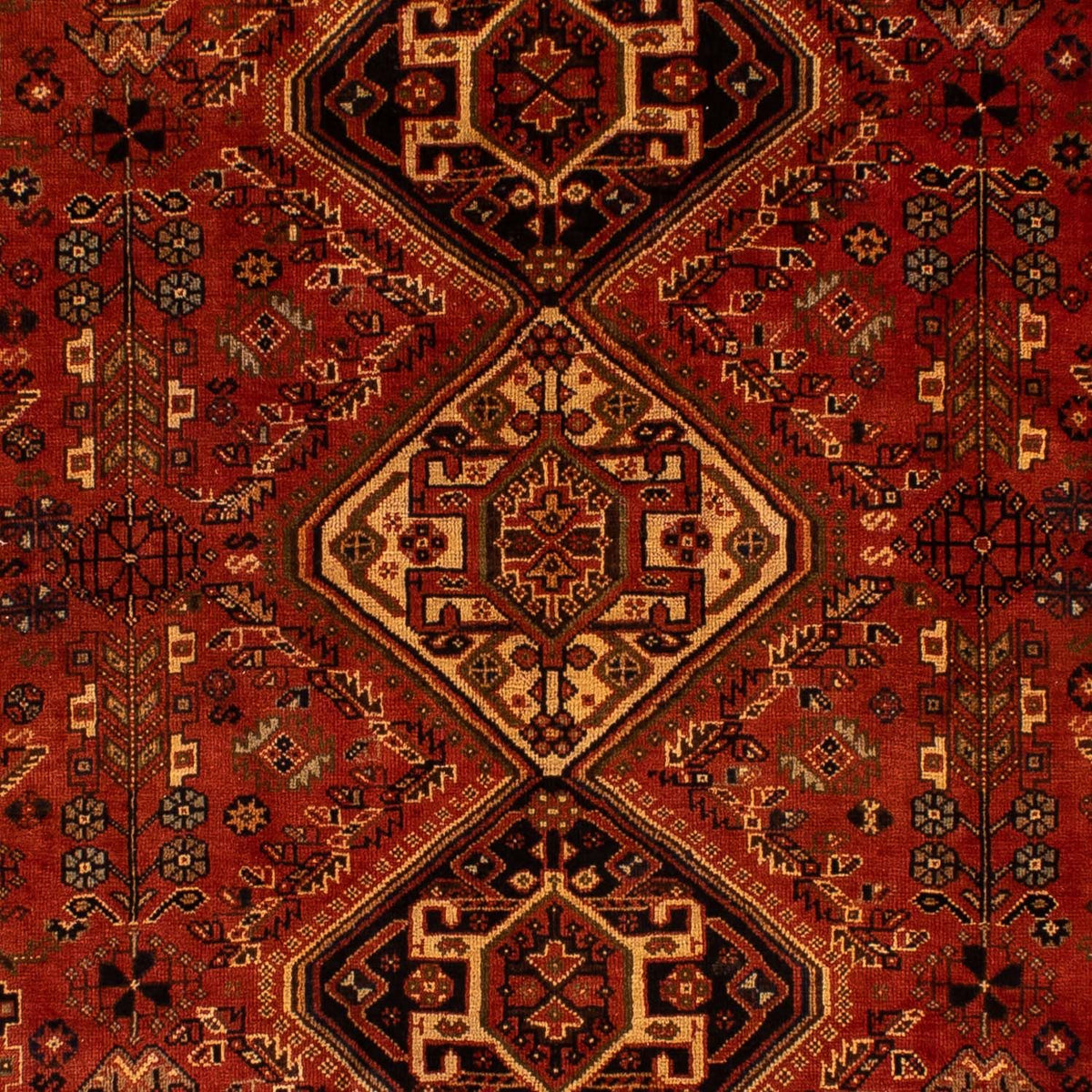 Tapis persan - Nomadic - 290 x 185 cm - rouge foncé