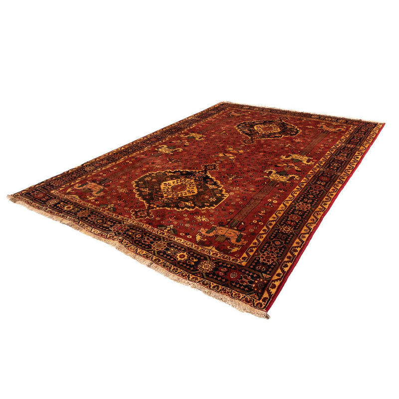 Tapis persan - Nomadic - 307 x 206 cm - rouge foncé