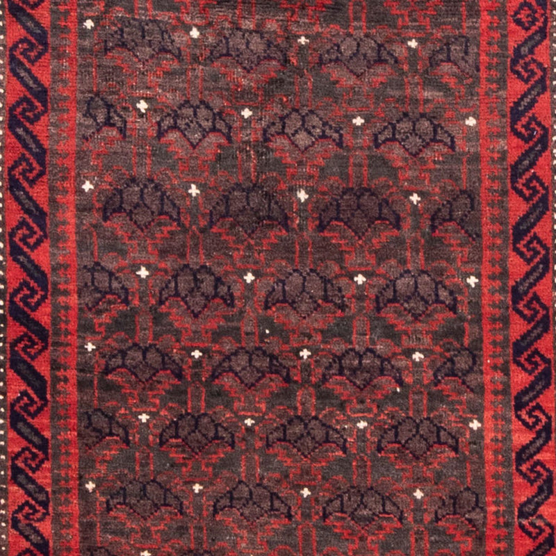 Tapis de couloir Tapis persan - Nomadic - 240 x 113 cm - rouge