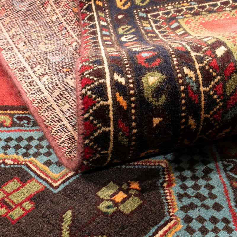 Tapis persan - Nomadic - 192 x 134 cm - rouge foncé