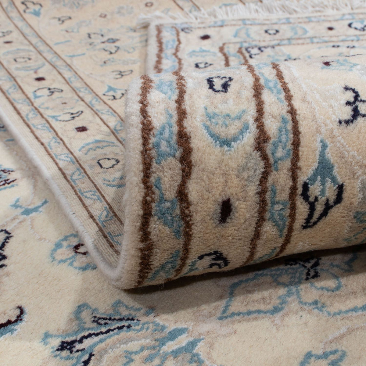 Tapis persan - Nain - 351 x 244 cm - beige