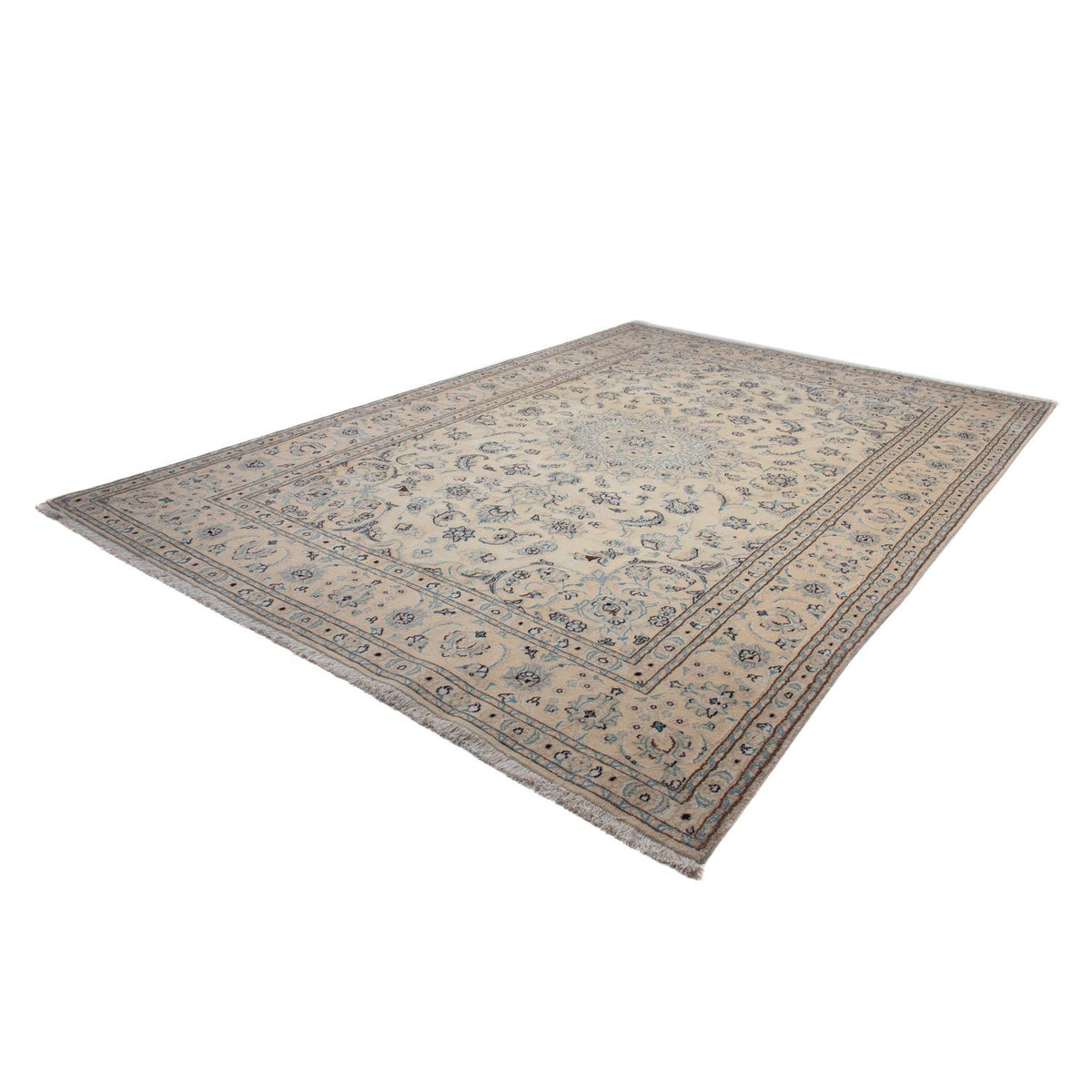 Tapis persan - Nain - 351 x 244 cm - beige