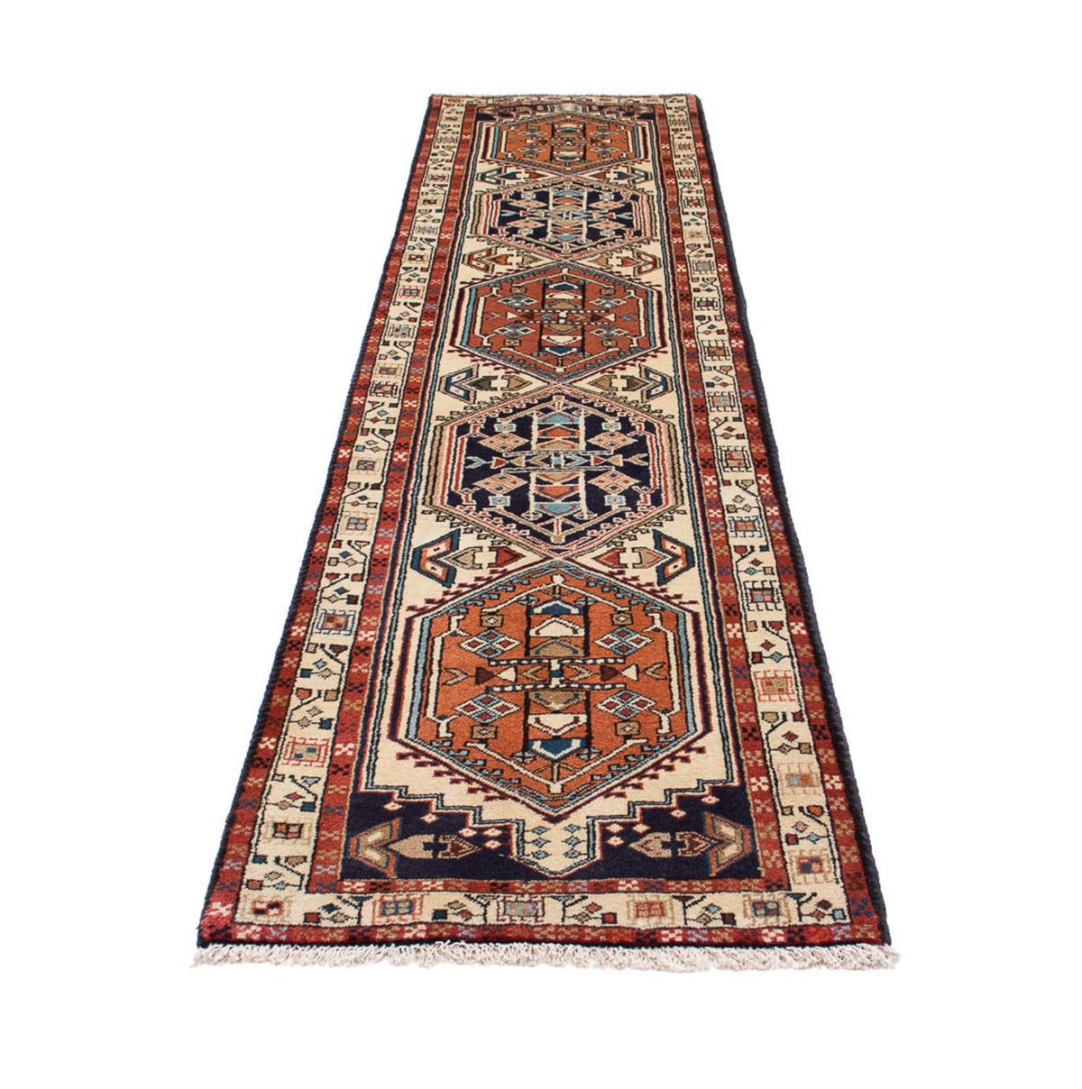 Tapis de couloir Tapis persan - Nomadic - 297 x 71 cm - beige