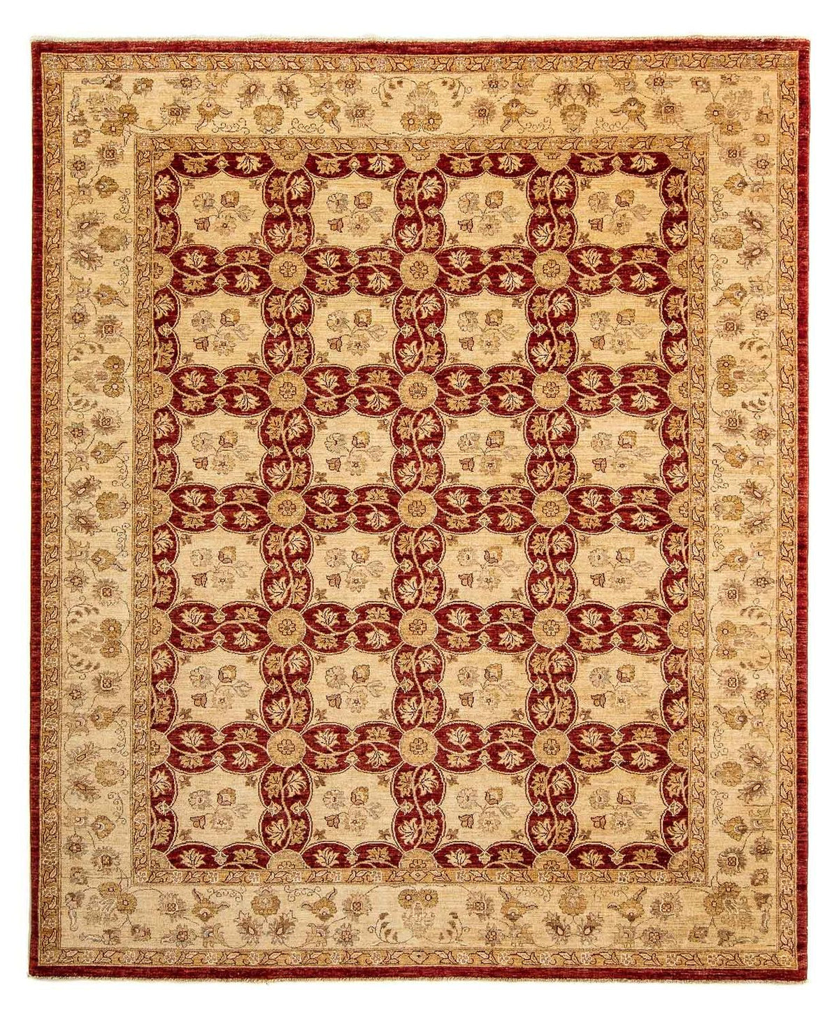 Tapis Ziegler - 293 x 250 cm - rouge foncé