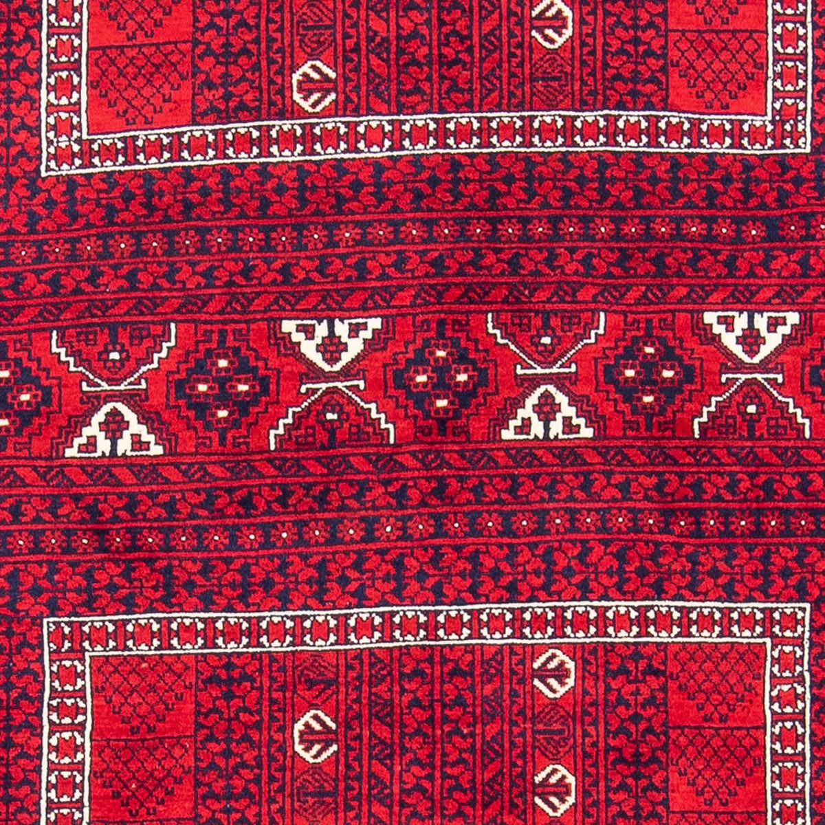 Tapis Turkaman - 233 x 157 cm - rouge foncé