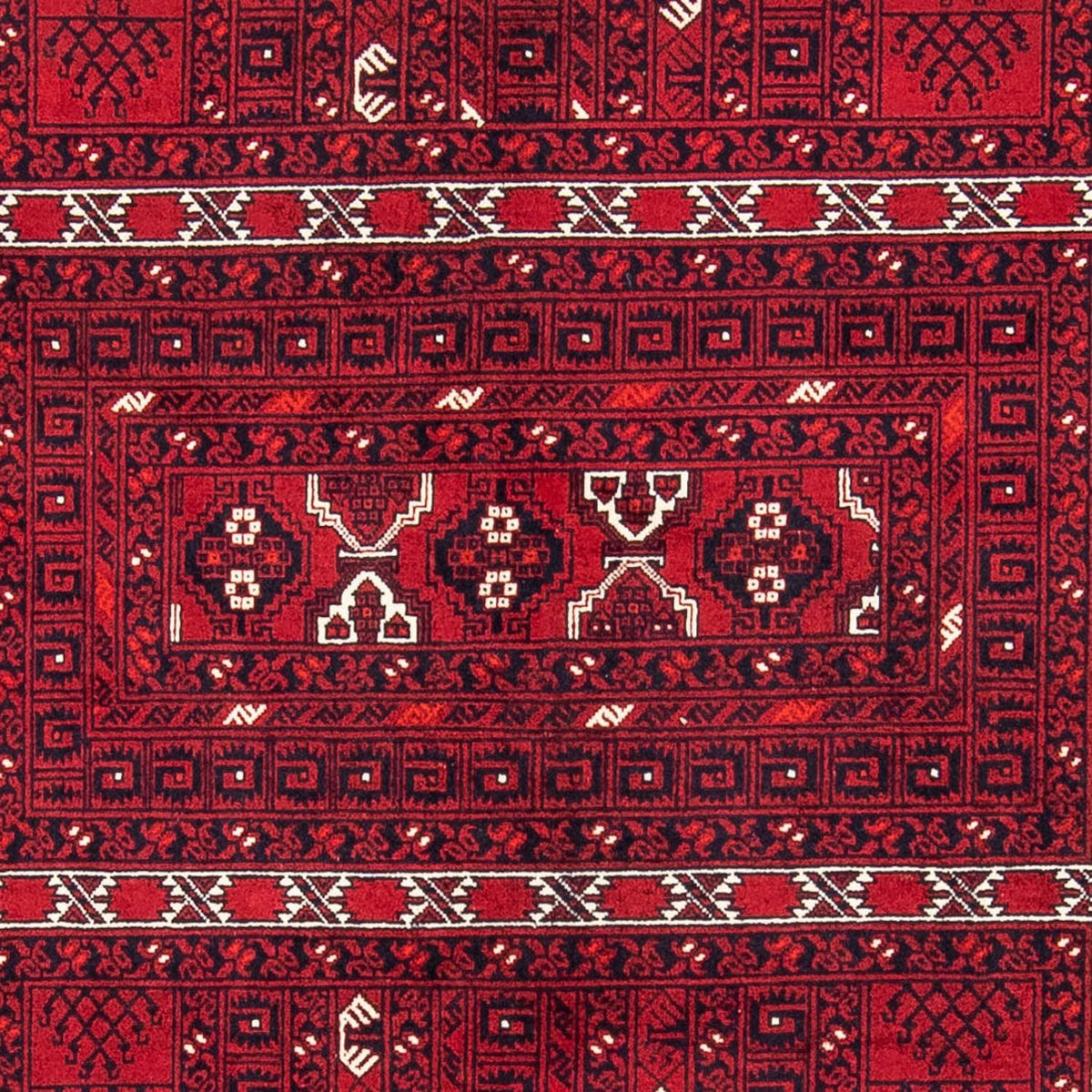 Tapis Turkaman - 246 x 157 cm - rouge foncé