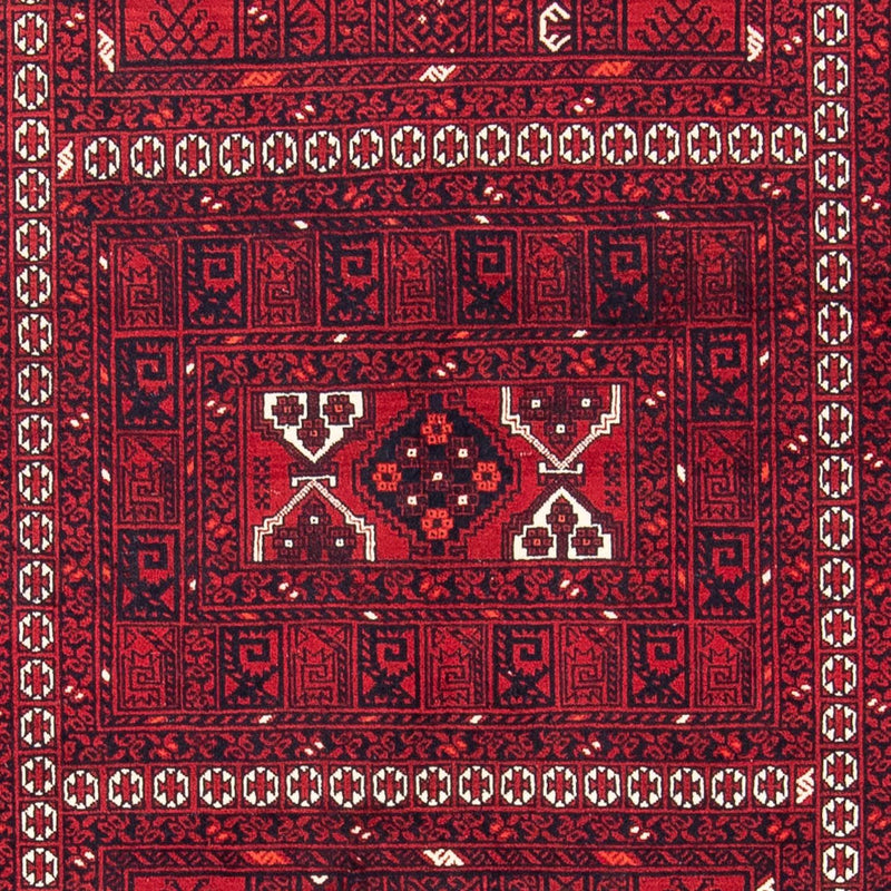 Tapis Turkaman - 252 x 160 cm - rouge foncé