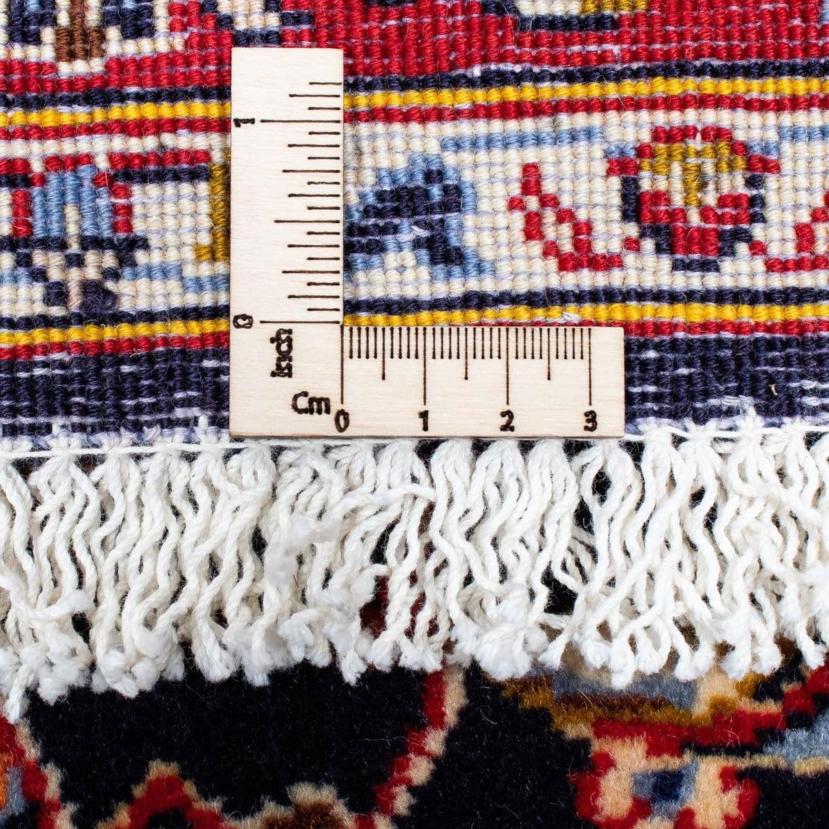 Tapis persan - Keshan - 121 x 79 cm - bleu foncé