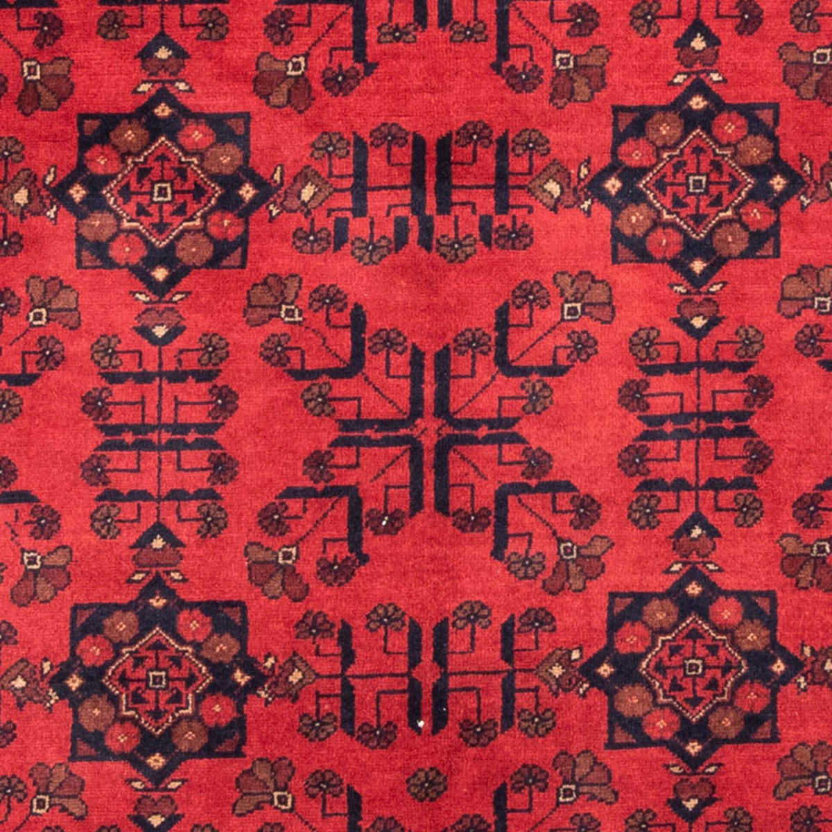 Tapis afghan - Kunduz - 184 x 127 cm - rouge