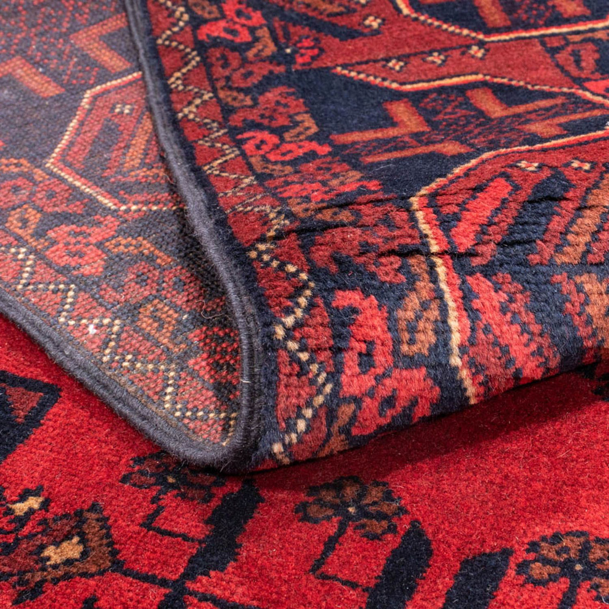 Tapis afghan - Kunduz - 184 x 127 cm - rouge