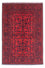 Tapis afghan - Kunduz - 144 x 98 cm - rouge foncé