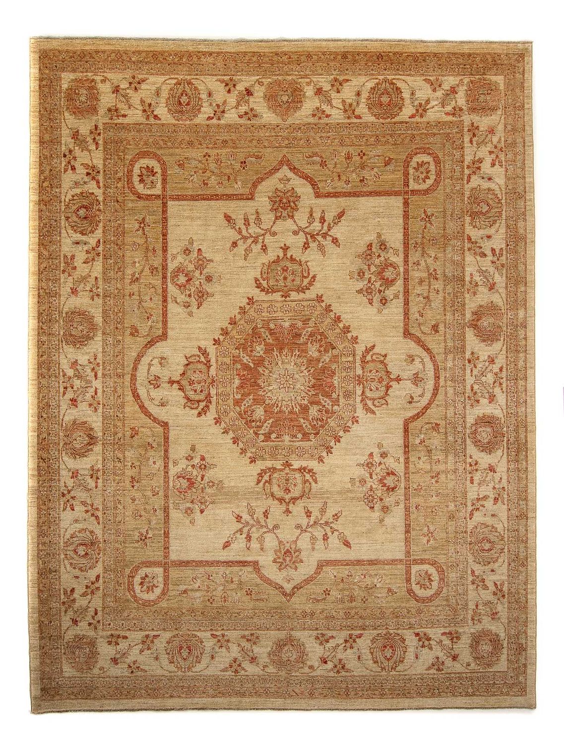 Tapis Ziegler - 308 x 252 cm - marron clair