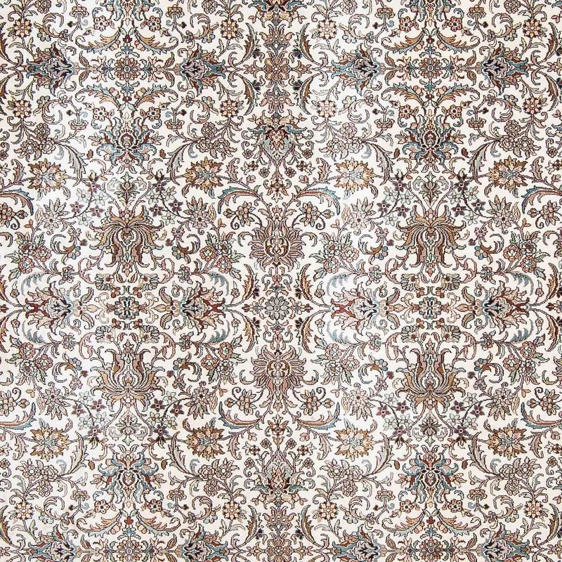 Tapis en soie - Soie du Cachemire carré  - 246 x 243 cm - beige