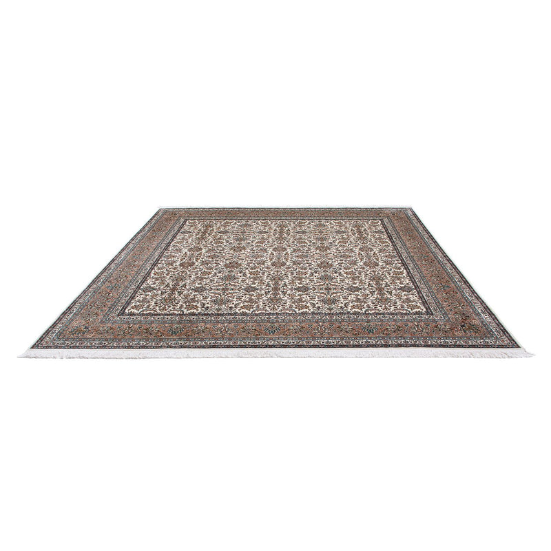 Tapis en soie - Soie du Cachemire carré  - 246 x 243 cm - beige