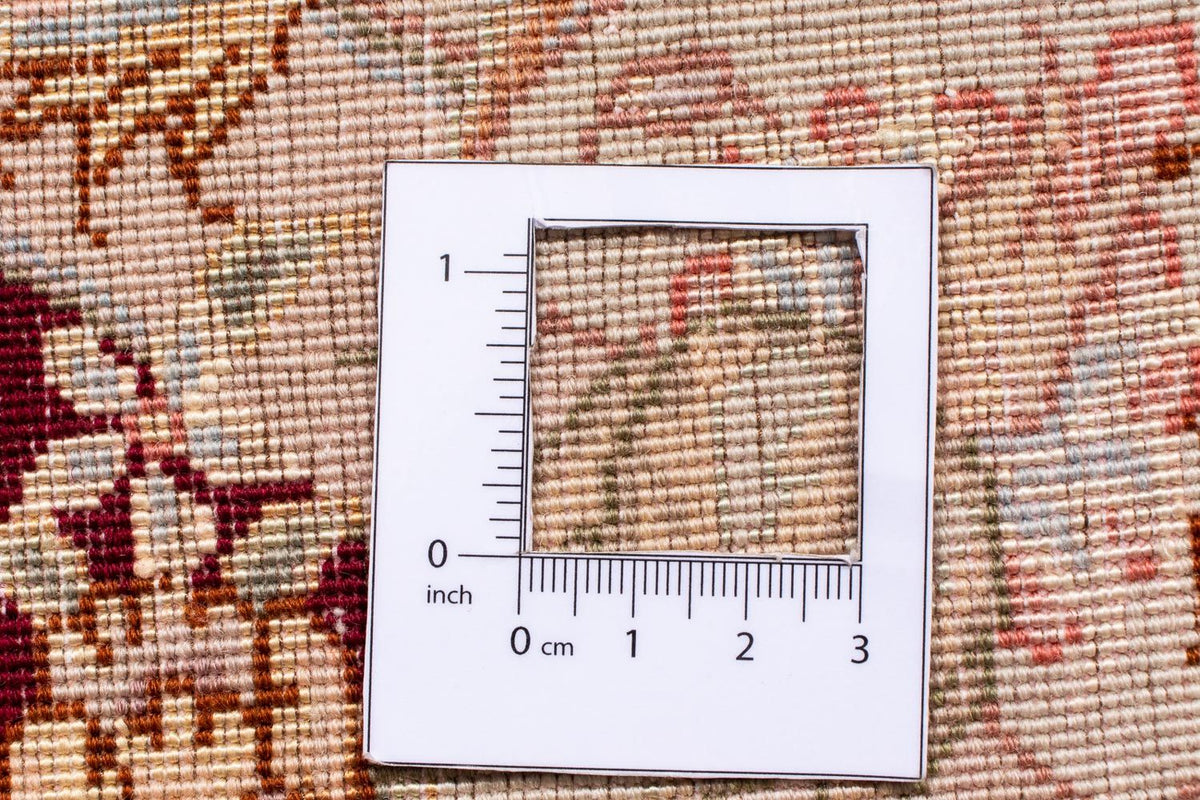 Tapis persan - Tabriz - Royal ronde  - 150 x 150 cm - rouge foncé