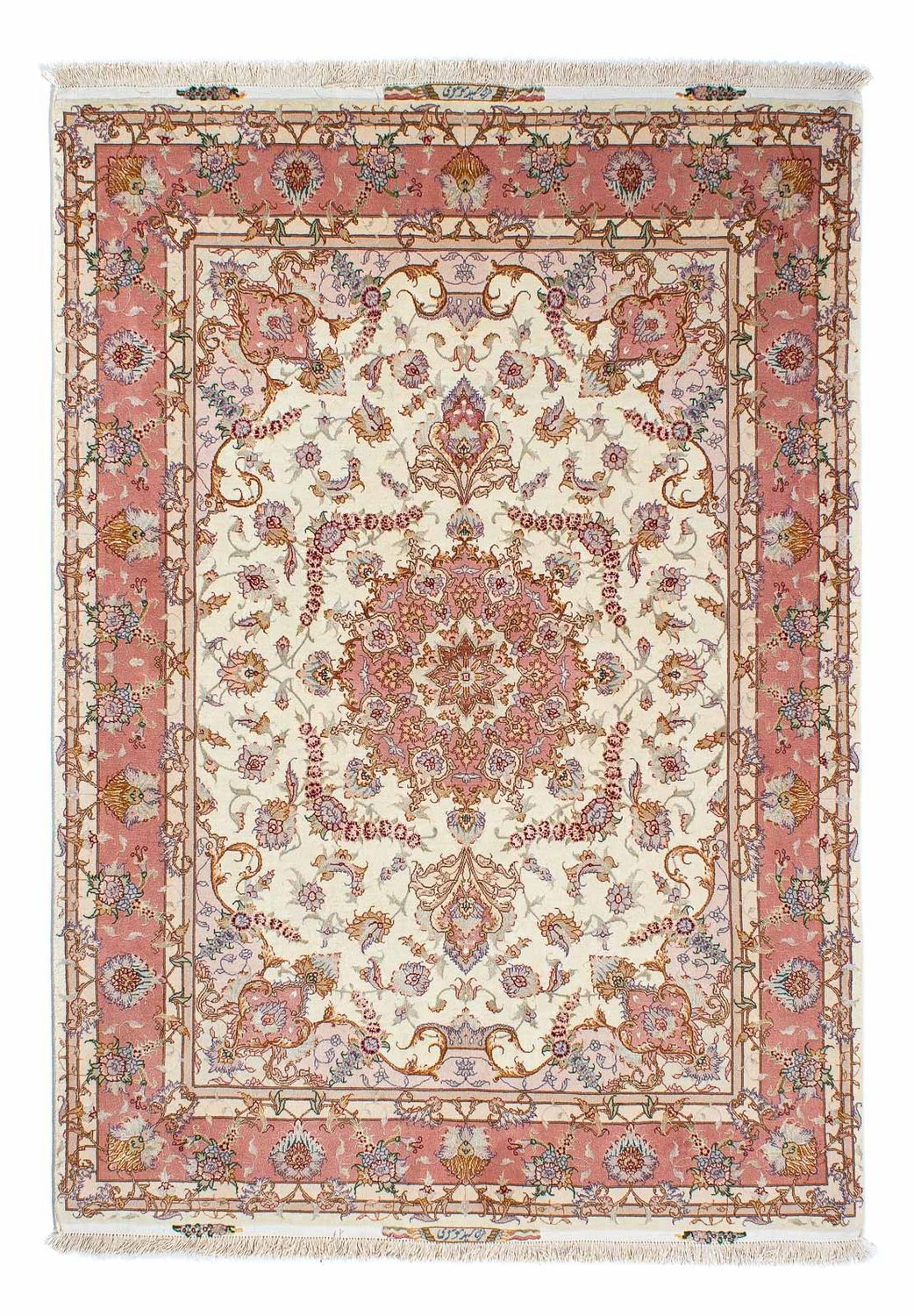 Tapis persan - Tabriz - Royal - 207 x 150 cm - beige
