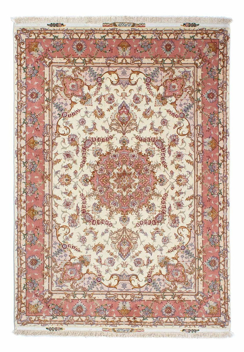 Tapis persan - Tabriz - Royal - 207 x 150 cm - beige