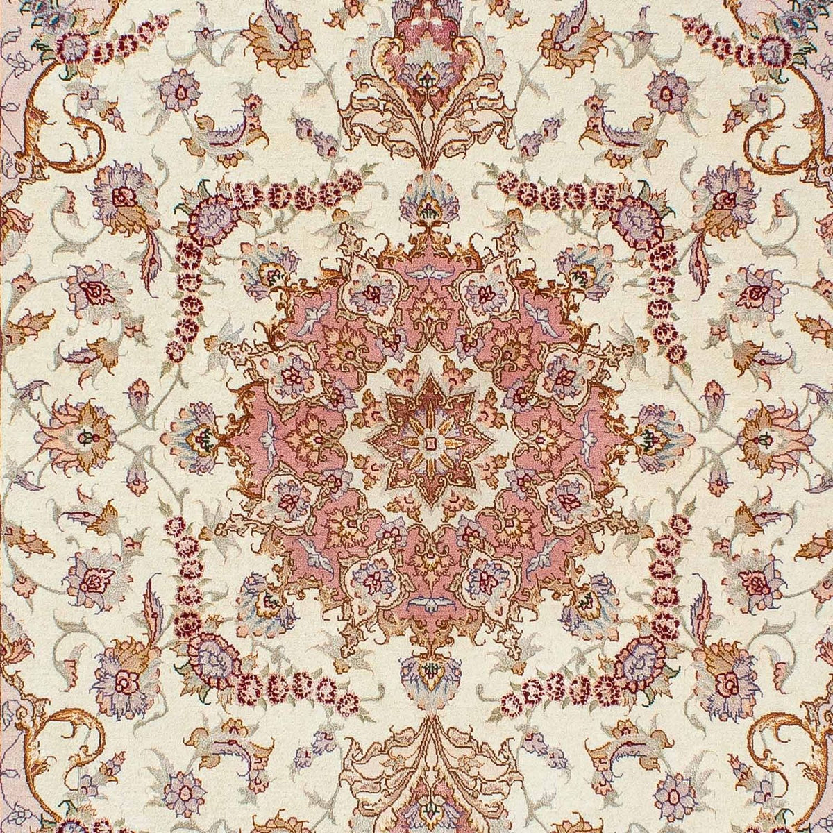Tapis persan - Tabriz - Royal - 207 x 150 cm - beige