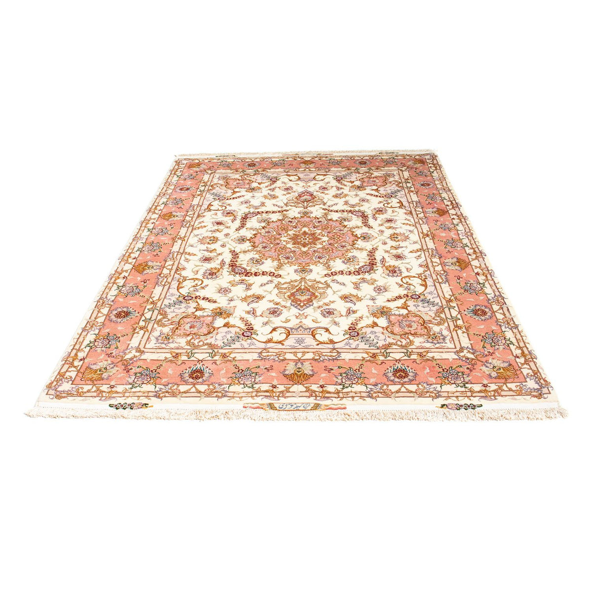 Tapis persan - Tabriz - Royal - 207 x 150 cm - beige